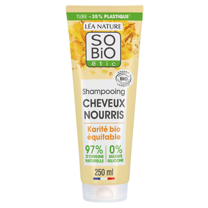 SO'BiO Étic Shampooing Cheveux Nourris au Karité Bio 250ml SO'BiO Étic Shampooing Cheveux Nourris au Karité Bio 250ml
