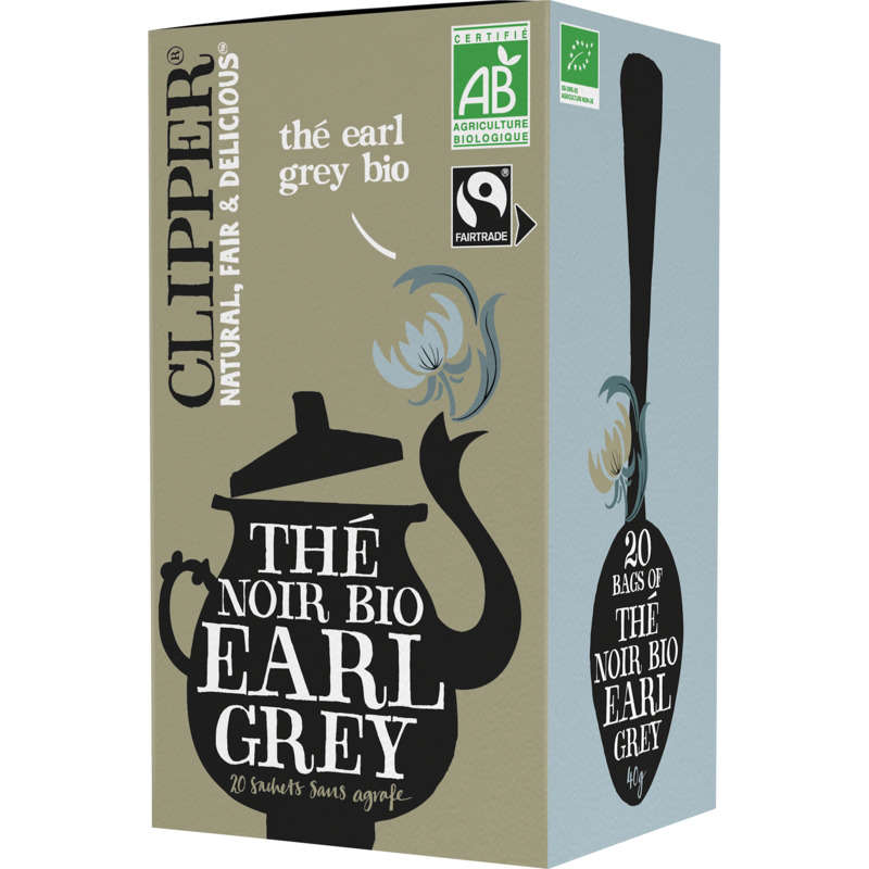Clipper Thé Earl Grey Bio 20 sachets 40g Clipper Thé Earl Grey Bio 20 sachets 40g