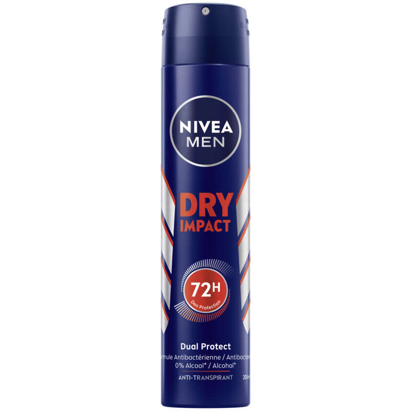 Nivea Men Déodorant spray dry impact 72h 200ml Nivea Men Déodorant spray dry impact 72h 200ml