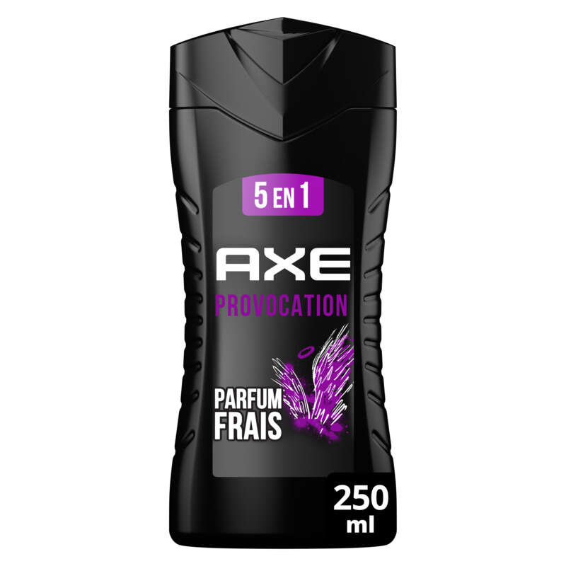 Axe Gel Douche Homme 5 en 1 Provocation Noix de Coco & Poivre noir 250ml