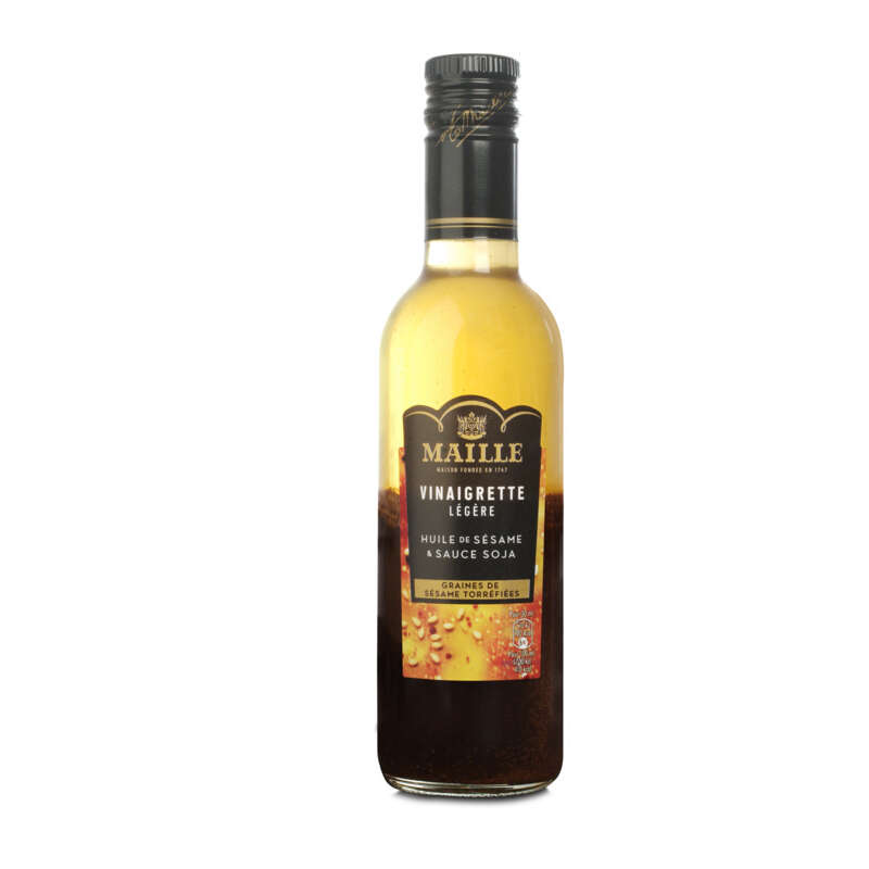 Maille Vinaigrette Légère Huile de Sésame & Sauce Soja 36cl Maille Vinaigrette Légère Huile de Sésame & Sauce Soja 36cl