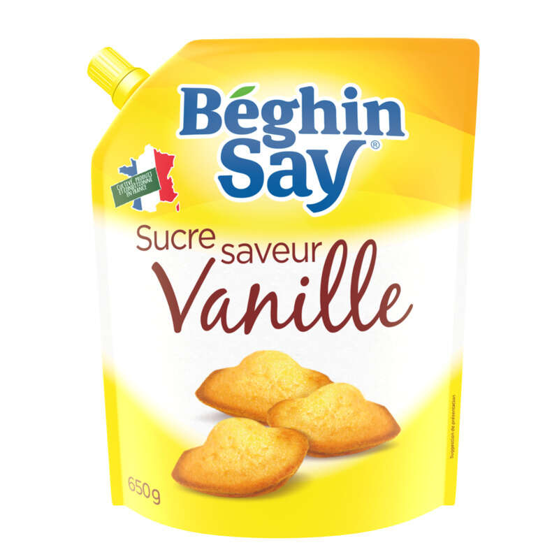 Béghin Say sucre à la vanille le pack de 650g Béghin Say sucre à la vanille le pack de 650g