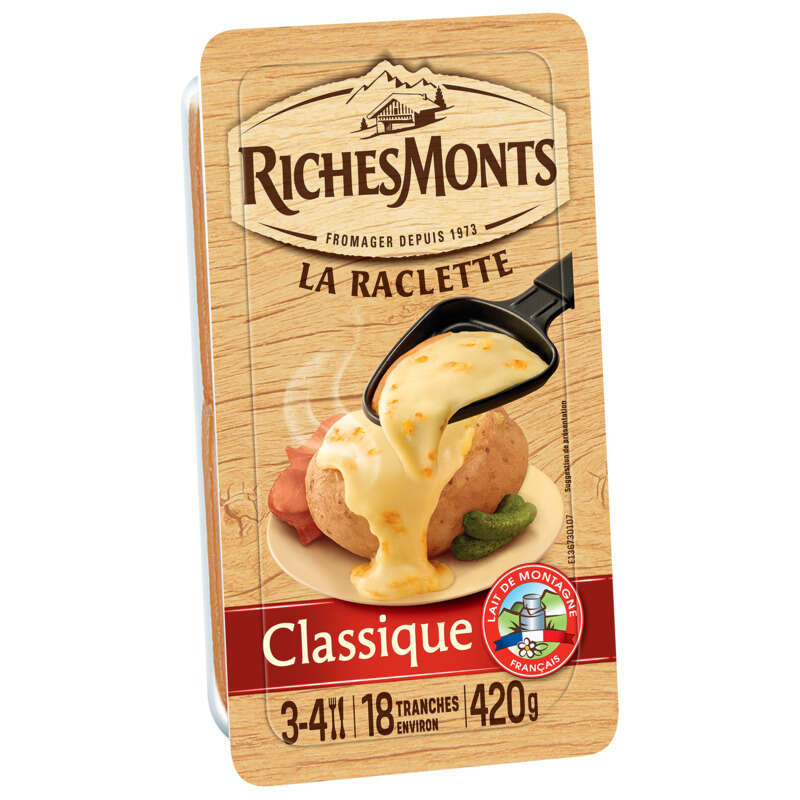RichesMonts La Raclette Fromage Classique 420g RichesMonts La Raclette Fromage Classique 420g