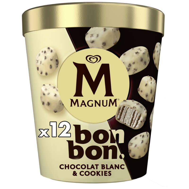 Magnum Glace Bonbon Chocolat Blanc & Cookies x12 168g Magnum Glace Bonbon Chocolat Blanc & Cookies x12 168g