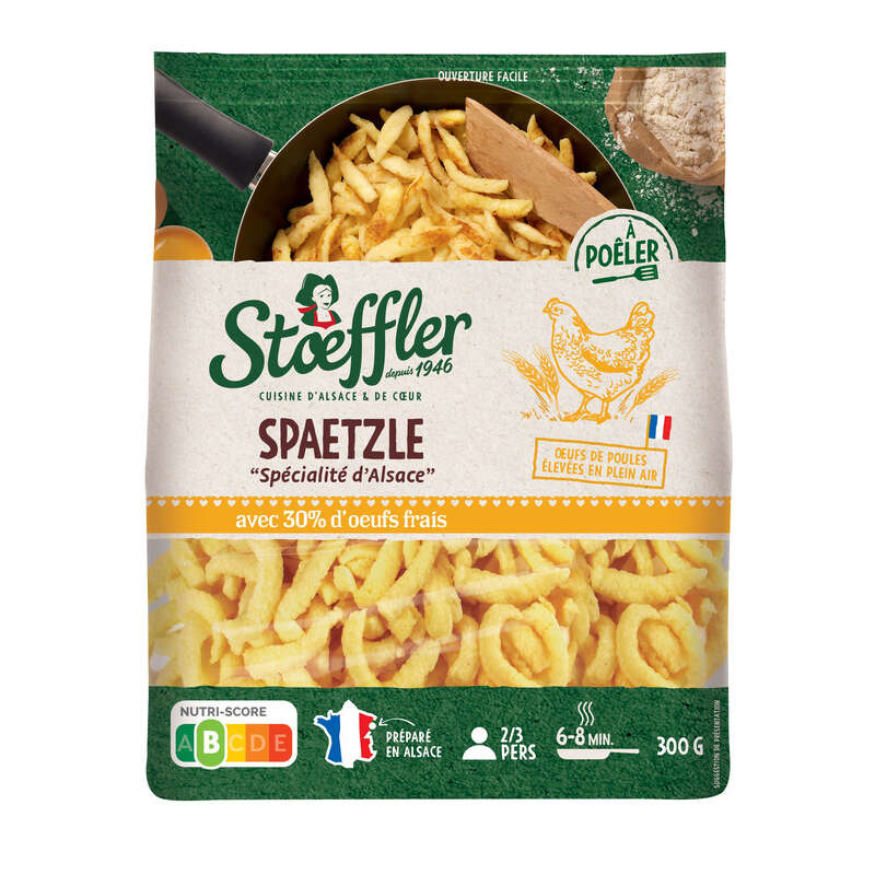 Stoeffler Pâtes Fraîches Spaetzle à Poêler 300g Stoeffler Pâtes Fraîches Spaetzle à Poêler 300g