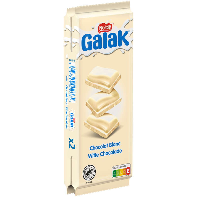 Galak Tablette Chocolat Blanc 2x100g Galak Tablette Chocolat Blanc 2x100g