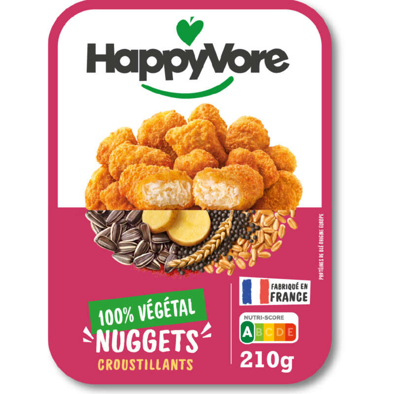 Happyvore 100% Nuggets Croustillants 210g Happyvore 100% Nuggets Croustillants 210g