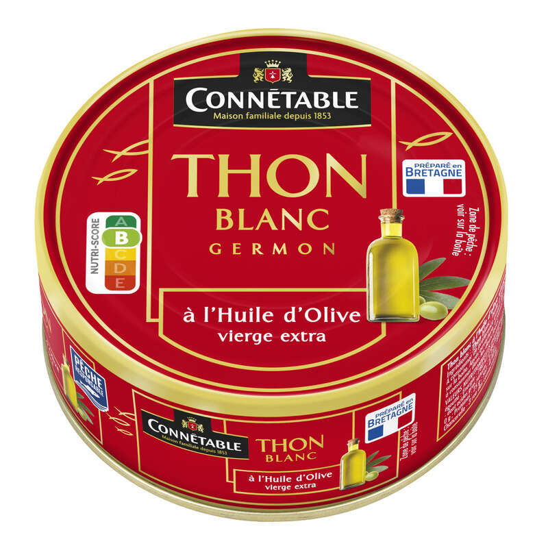 Connétable Thon Blanc Véritable Germon À L'Huile D'Olive Vierge Extra 104G Connétable Thon Blanc Véritable Germon À L'Huile D'Olive Vierge Extra 104G
