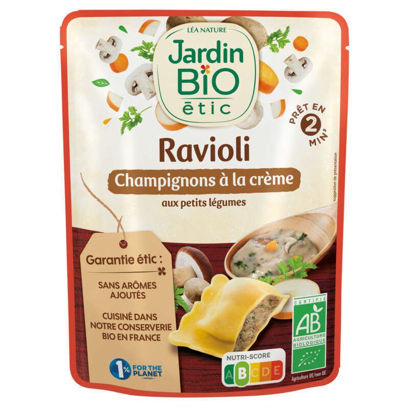 Jardin Bio Raviolis Champignons 250g Jardin Bio Raviolis Champignons 250g