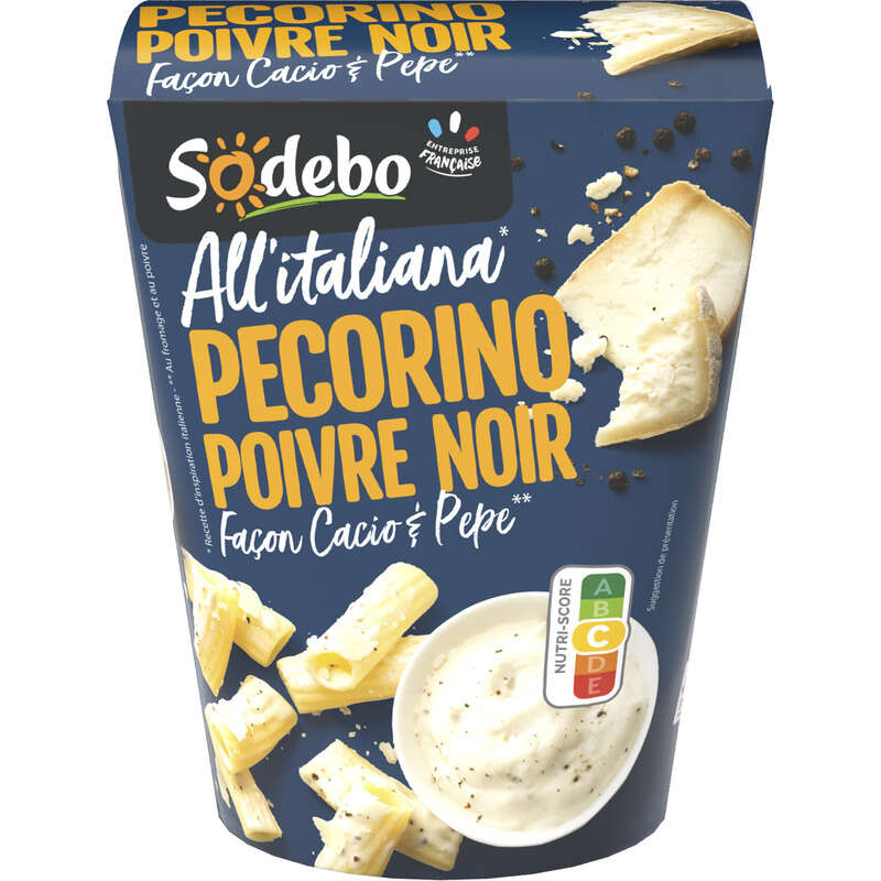 Sodebo Box All'Italiana Cacio & Pepe 280g Sodebo Box All'Italiana Cacio & Pepe 280g