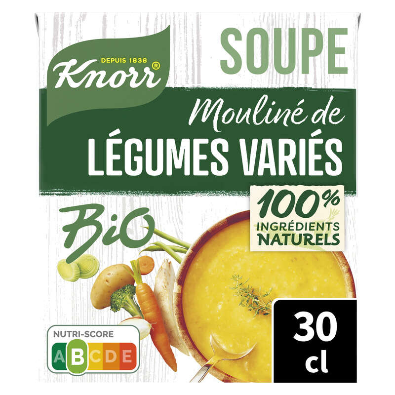 Knorr Mouliné Bio Légumes Variés du Potager Brique 30cl Knorr Mouliné Bio Légumes Variés du Potager Brique 30cl