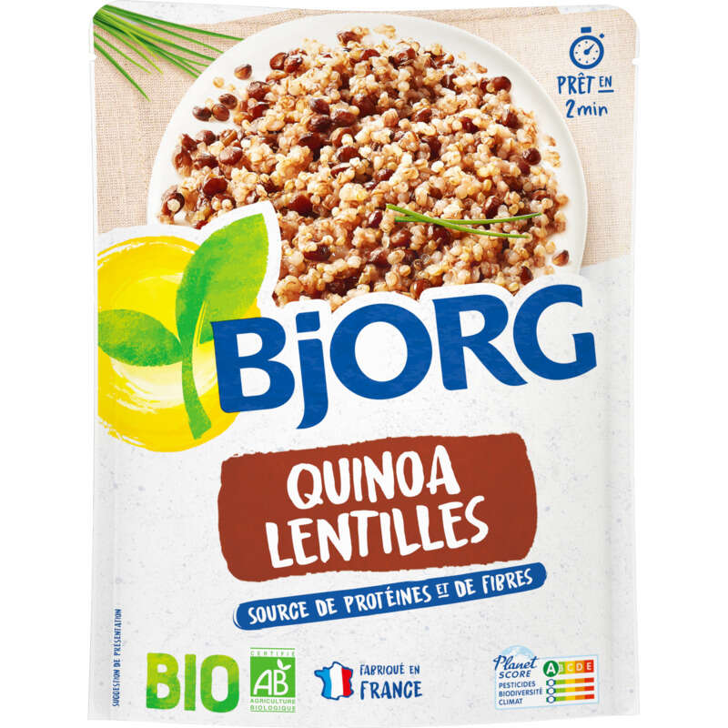 Bjorg Veggie Quinoa Lentilles Bio 250g Bjorg Veggie Quinoa Lentilles Bio 250g