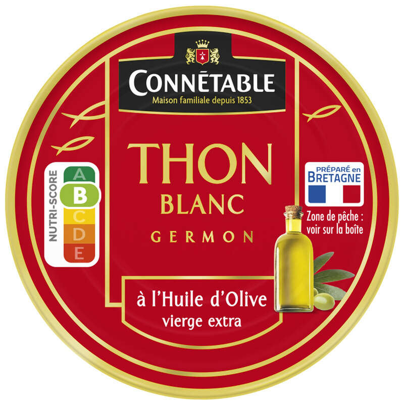 Connétable Thon Blanc Véritable Germon À L'Huile D'Olive 52g Connétable Thon Blanc Véritable Germon À L'Huile D'Olive 52g