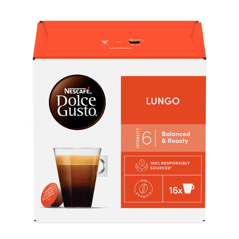Nescafé Dolce Gusto Lungo Café intensity 6x16 capsules Nescafé dolce Gusto Lungo Café intensity 6x16 capsules