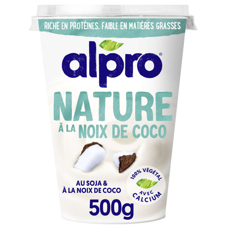 Alpro Dessert Végétal Soja Nature Noix De Coco 500g Alpro Dessert Végétal Soja Nature Noix De Coco 500g