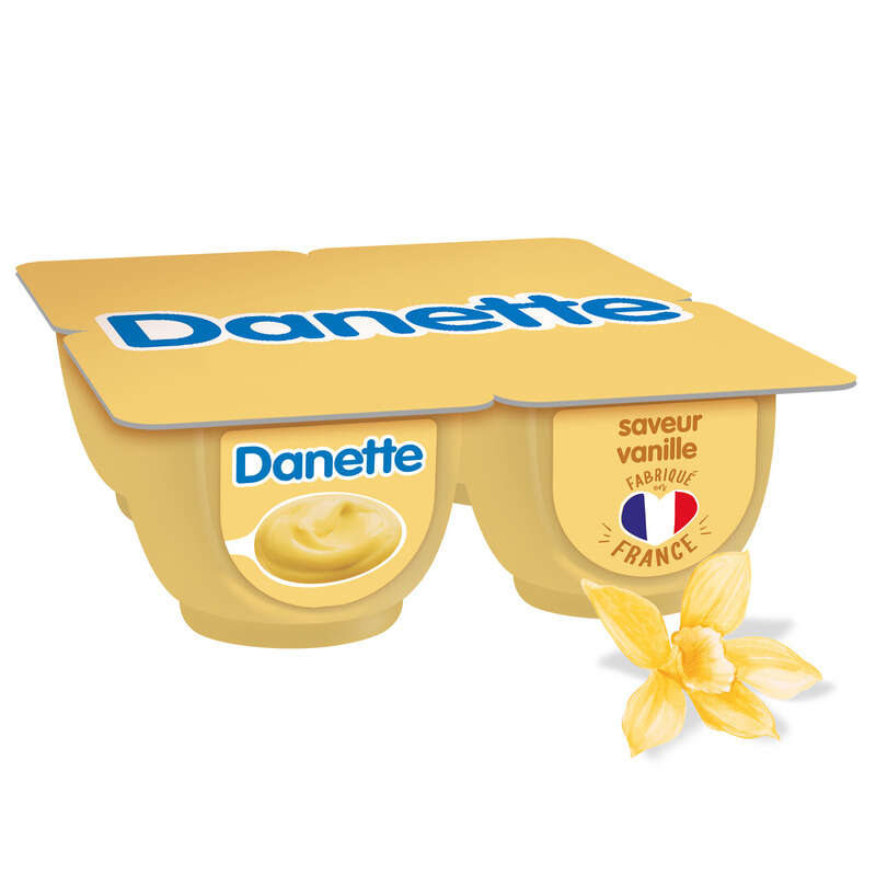 Danette Crème Dessert Vanille Le Pack De 4x125g Danette Crème Dessert Vanille Le Pack De 4x125g
