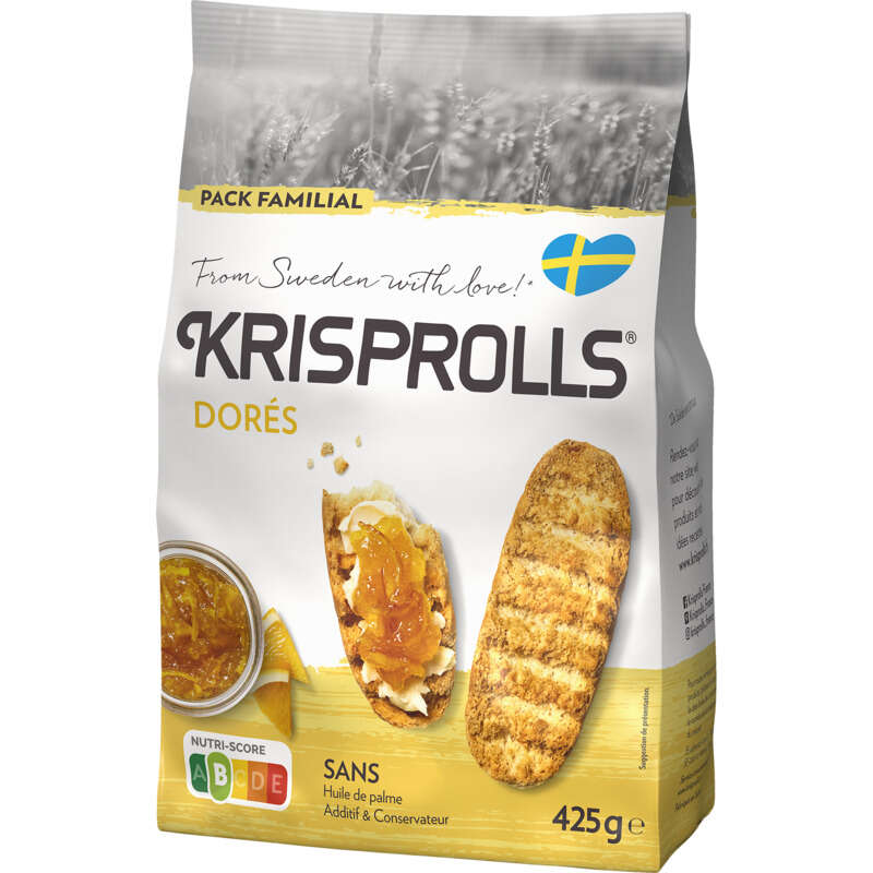 Krisprolls Petits Pains Grillés Suédois Dorés 425g Krisprolls Petits Pains Grillés Suédois Dorés 425g