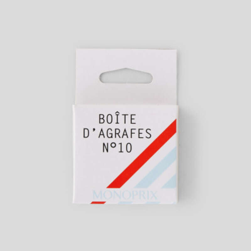 Monoprix Boite D'Agrafes N°10 x2 Monoprix Boite D'Agrafes N°10 x2