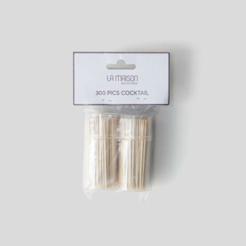 Monoprix Pics À Cocktails En Bois x2 Monoprix Pics À Cocktails En Bois x2