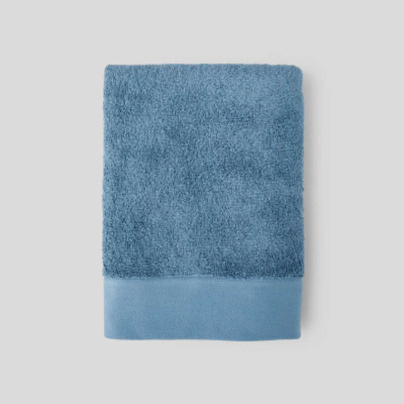 Monoprix Maison Drap de Bain, Couleur Tempête, Coton Bio Monoprix Maison Drap de Bain, Couleur Tempête, Coton Bio