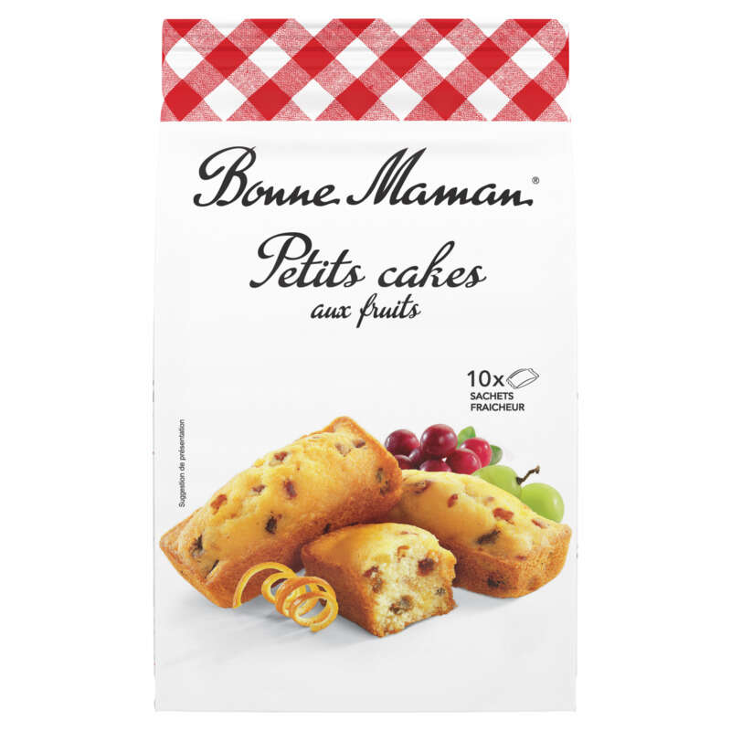 Bonne Maman 10 Petits cakes fruits 300g Bonne Maman 10 Petits cakes fruits 300g