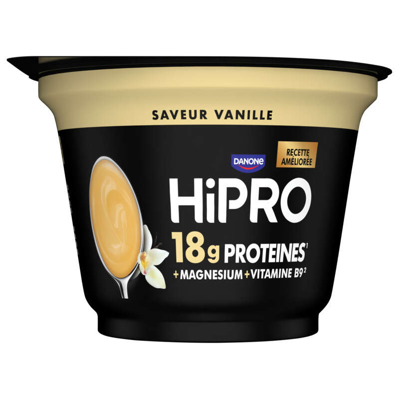 Danone Hipro Crème Dessert 18g Protéines Vanille 180g Danone Hipro Crème Dessert 18g Protéines Vanille 180g