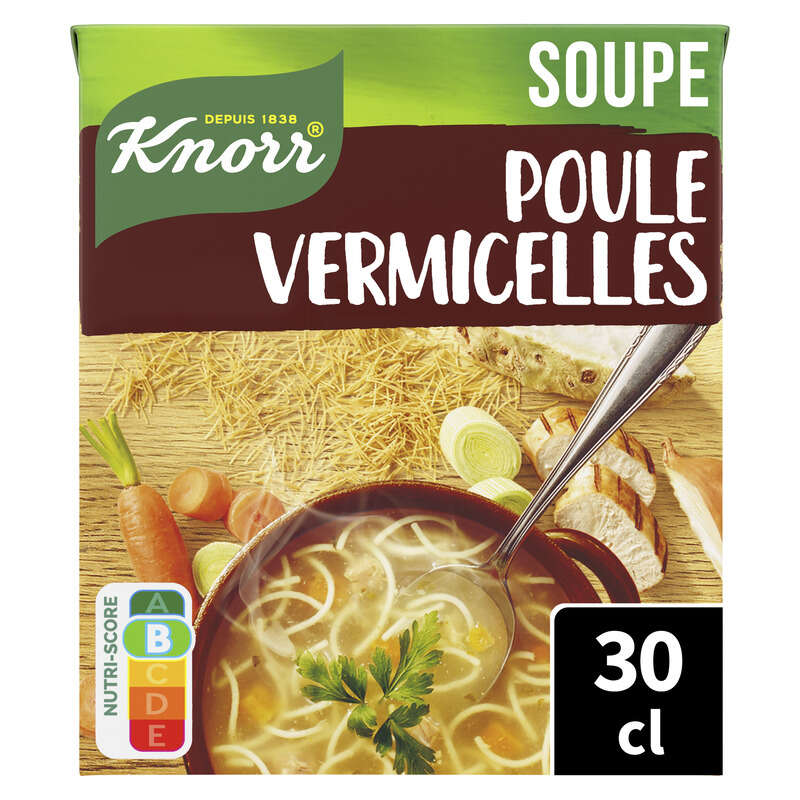 Knorr Saveurs d'Antan Soupe Poule Vermicelles 30cl Knorr Saveurs d'Antan Soupe Poule Vermicelles 30cl