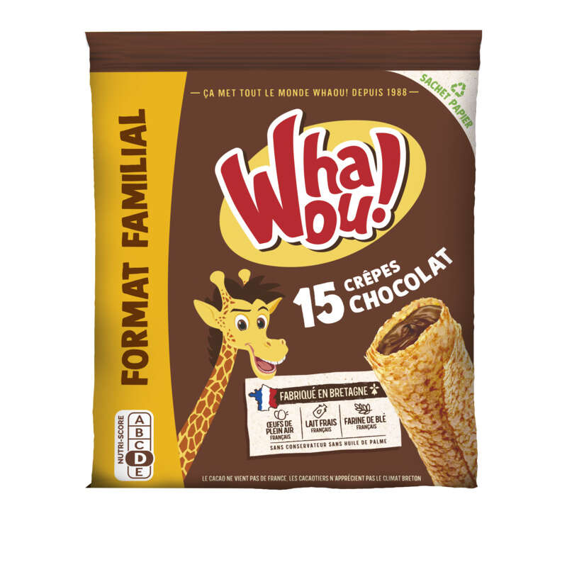 Whaou! Crêpes Au Chocolat X15 480g Whaou! Crêpes Au Chocolat X15 480g