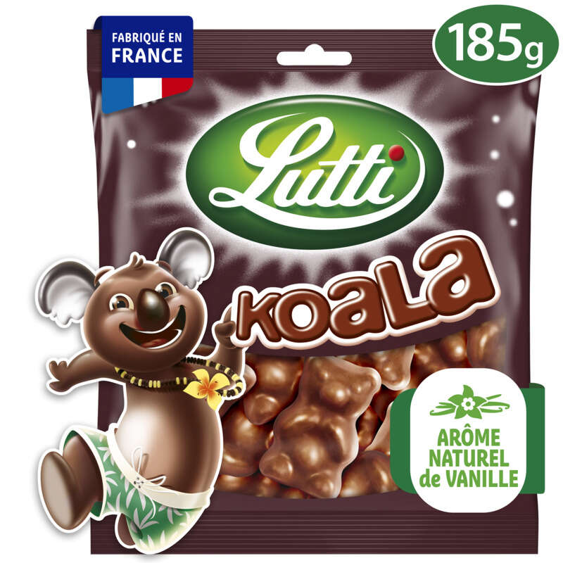Lutti Guimauves Koala Chocolat Au Lait Extra Moëlleux 185g Lutti Guimauves Koala Chocolat Au Lait Extra Moëlleux 185g