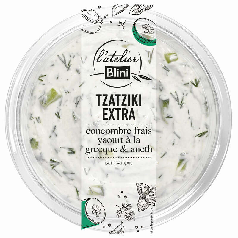 L'Atelier Blini Tzatziki extra 175g L'Atelier Blini Tzatziki extra 175g