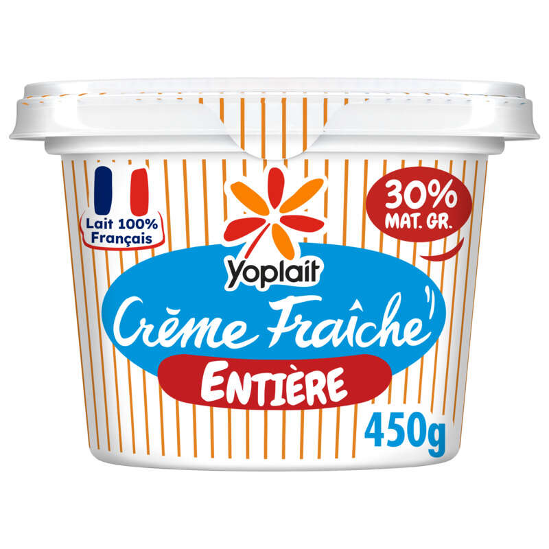 Yoplait Crème Fraîche Epaisse Entière 30% Pot 450g Yoplait Crème Fraîche Epaisse Entière 30% Pot 450g
