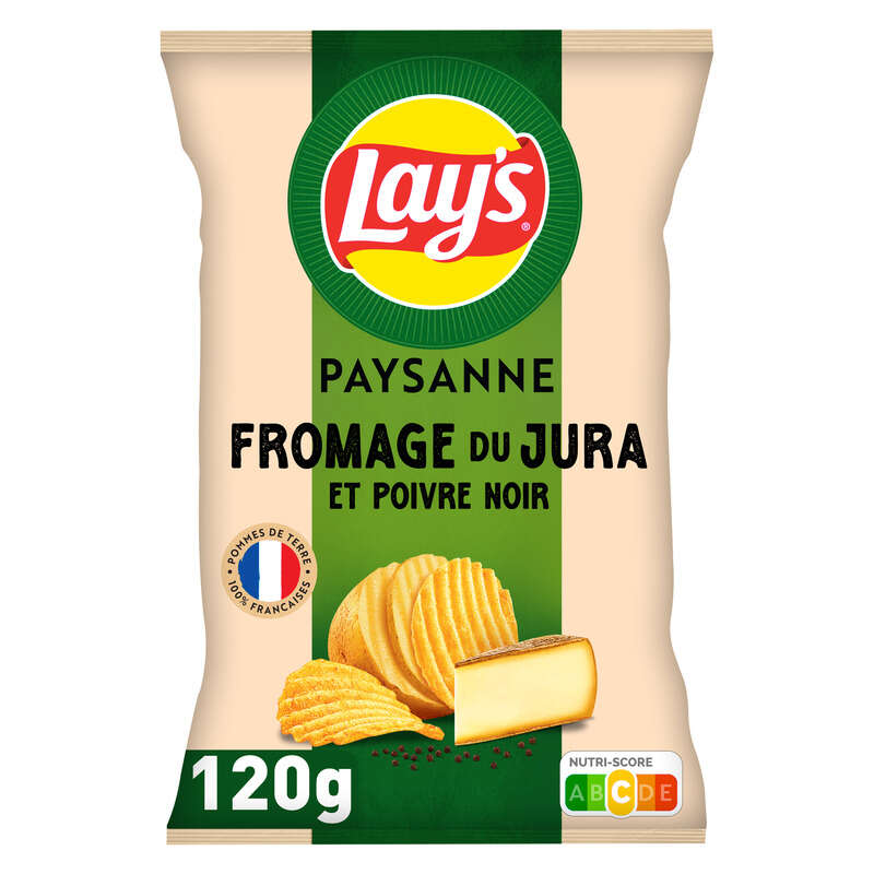 Lay's Chips Paysannes Fromage 120g Lay's Chips Paysannes Fromage 120g