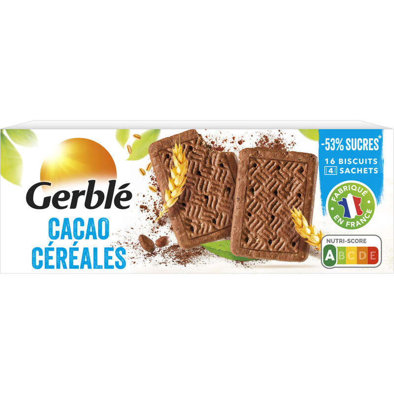 Gerblé Biscuit cacao céréales 160g Gerblé Biscuit cacao céréales 160g
