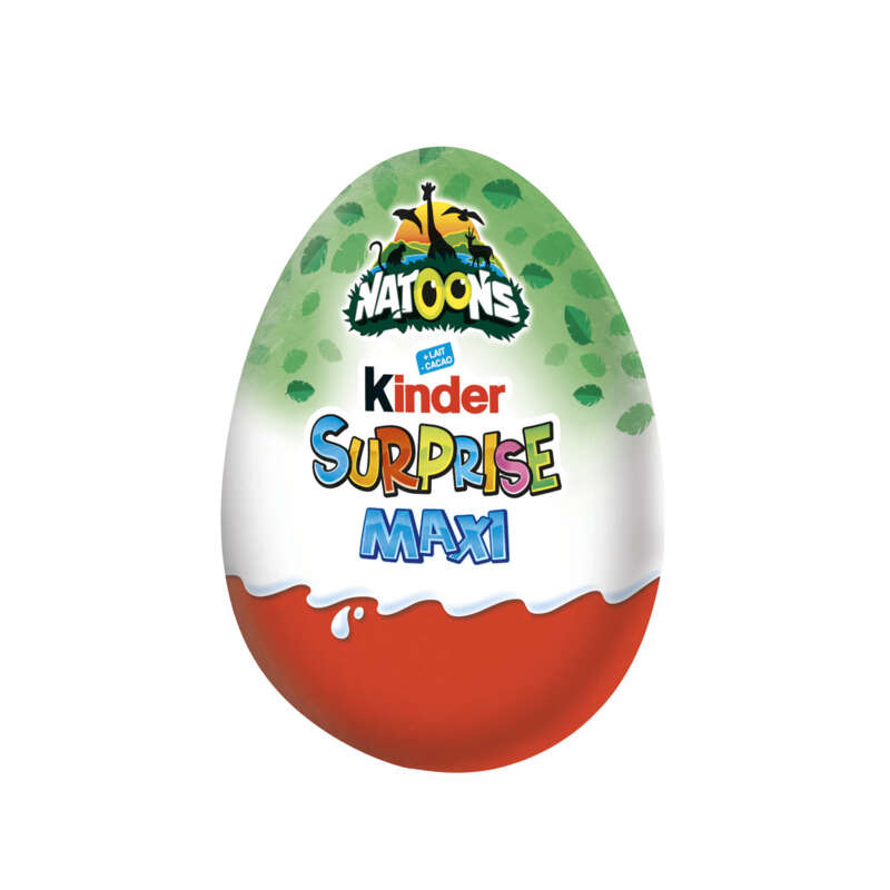 Kinder Surprise Maxi Œuf Chocolaté Natoons 100g Kinder Surprise Maxi Œuf Chocolaté Natoons 100g