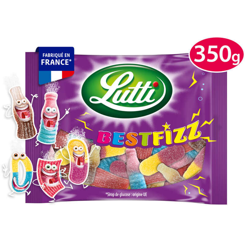 Lutti Bonbons BestFizz 350g Lutti Bonbons BestFizz 350g