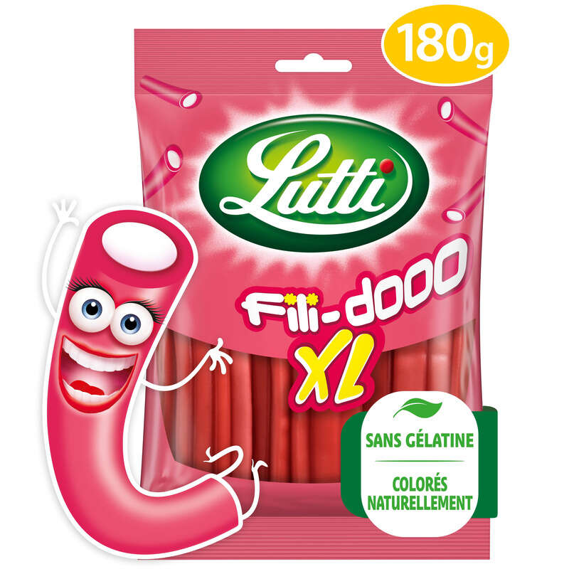 Lutti Fili Dooo XL Fraise 180g Lutti Fili Dooo XL Fraise 180g