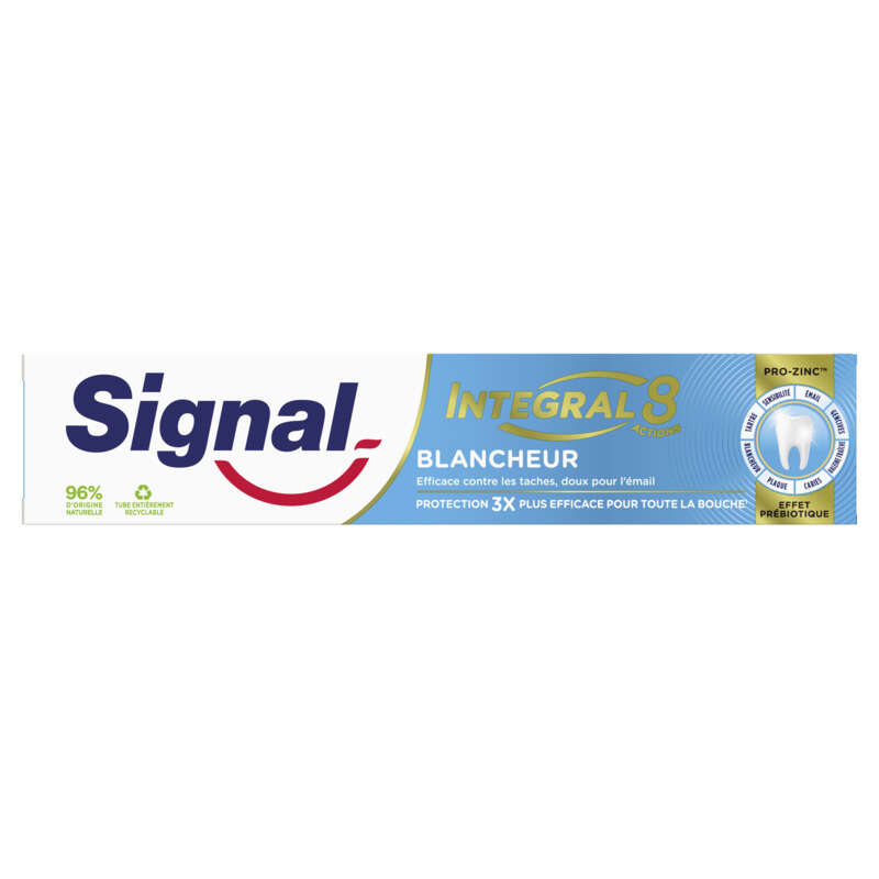 Signal Intégral 8 Dentifrice Blancheur prébiotique 75ml Signal Intégral 8 Dentifrice Blancheur prébiotique 75ml