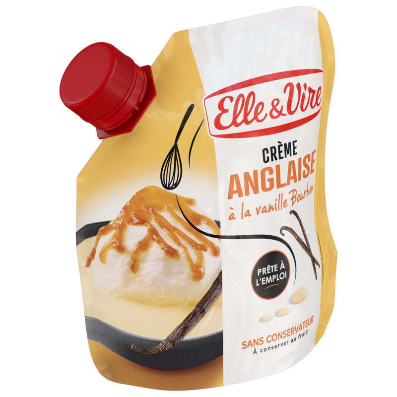 Elle & Vire Crème Anglaise à la vanille bourbon 33cl Elle & Vire Crème Anglaise à la vanille bourbon 33cl