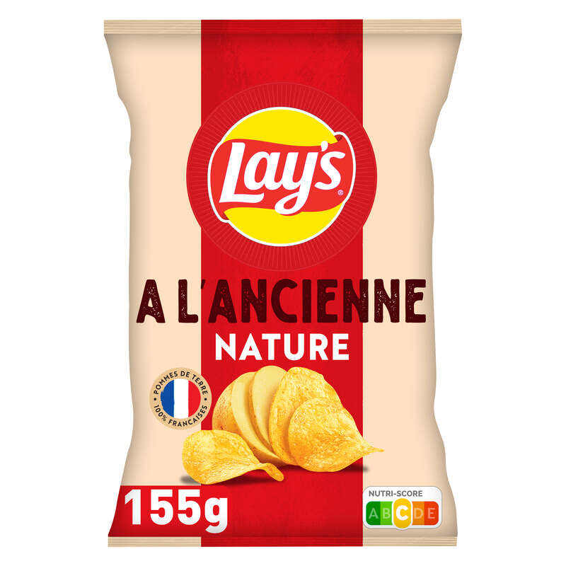 Lay's - Chips recette ancienne nature - Le sachet de 155g Lay's - Chips recette ancienne nature - Le sachet de 155g