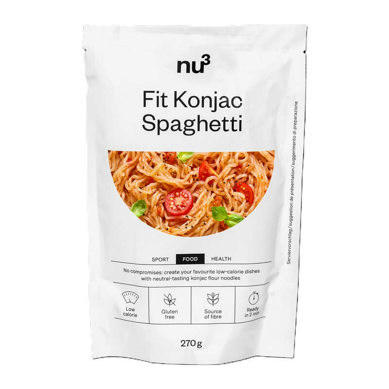Nu3 Fit spaghetti, nouilles de konjac 200g nu3 Fit spaghetti, nouilles de konjac 200g