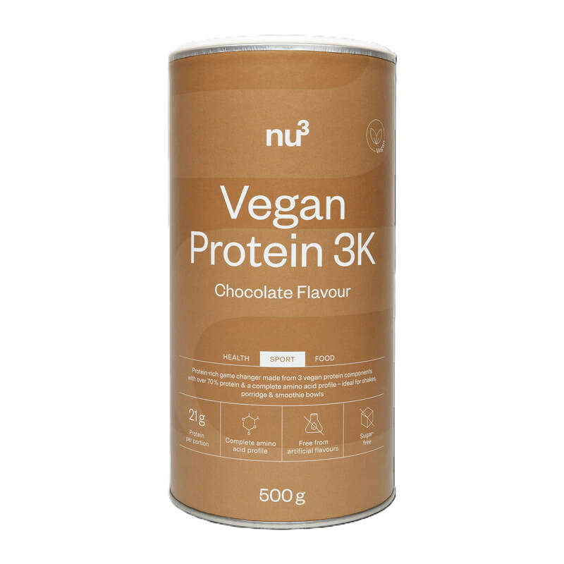 Nu3 Vegan Proteines chocolat 3K - 500g Nu3 Vegan Proteines chocolat 3K - 500g