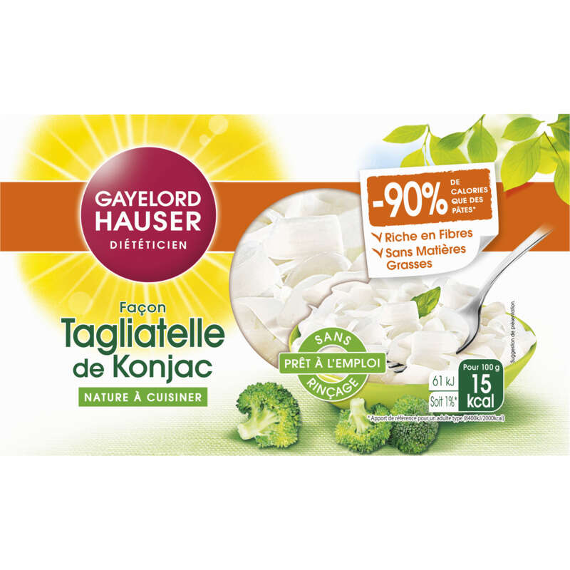 Gayelord Hauser Façon Tagliatelles De Konjac, Nature À Cuisiner 160G Gayelord Hauser Façon Tagliatelles De Konjac, Nature À Cuisiner 160G