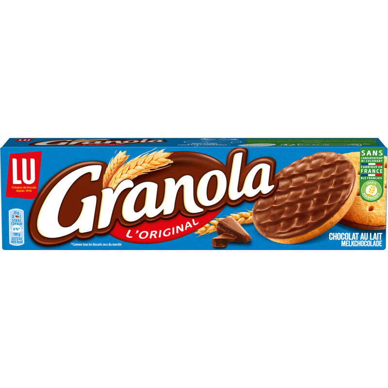 Granola Sablés nappés au Chocolat au Lait 200g Granola Sablés nappés au Chocolat au Lait 200g