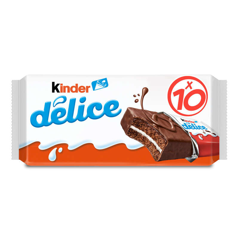 Kinder Delice Cacao Gateau x10 390g Kinder Delice Cacao Gateau x10 390g