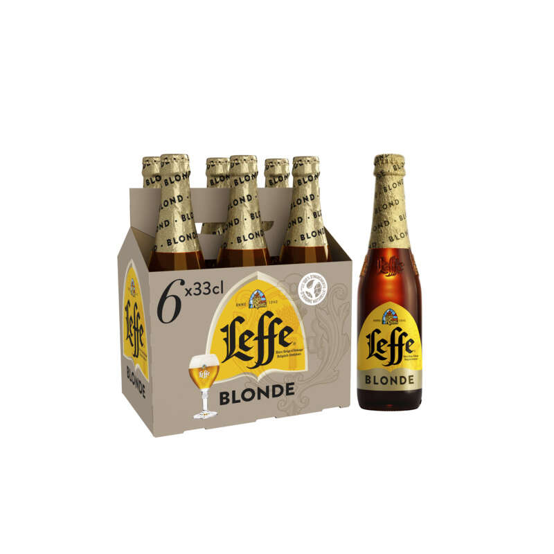 Leffe Bière Blonde D'Abbaye 6°6 6x33cl Leffe Bière Blonde D'Abbaye 6°6 6x33cl