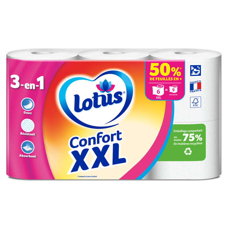 Lotus Papier Toilette Xxl x6 Lotus Papier Toilette Xxl x6