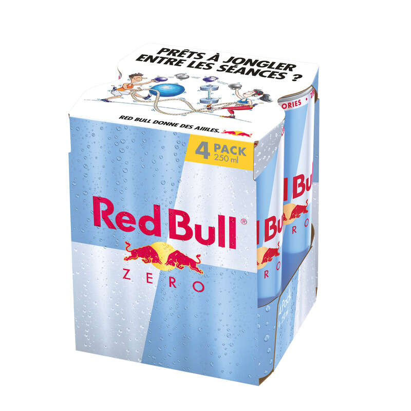 Red Bull boisson énergisante Zéro 4x25cl Red Bull boisson énergisante Zéro 4x25cl