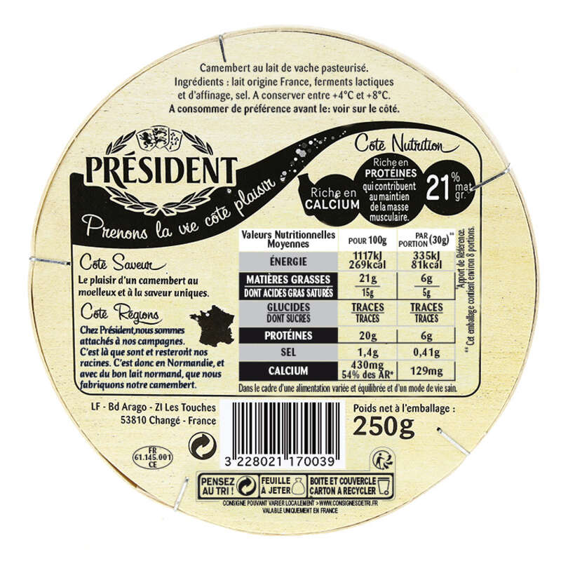 Président Camembert 250g