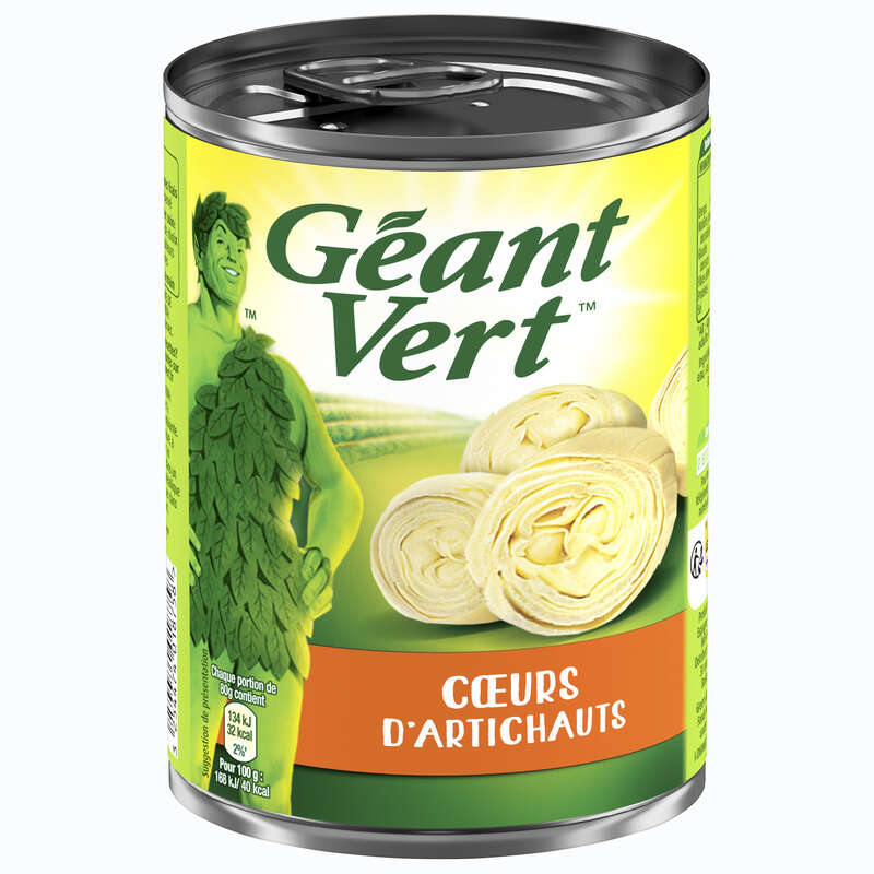 Géant Vert Cœurs d'Artichauts 240g Géant Vert Cœurs d'Artichauts 240g