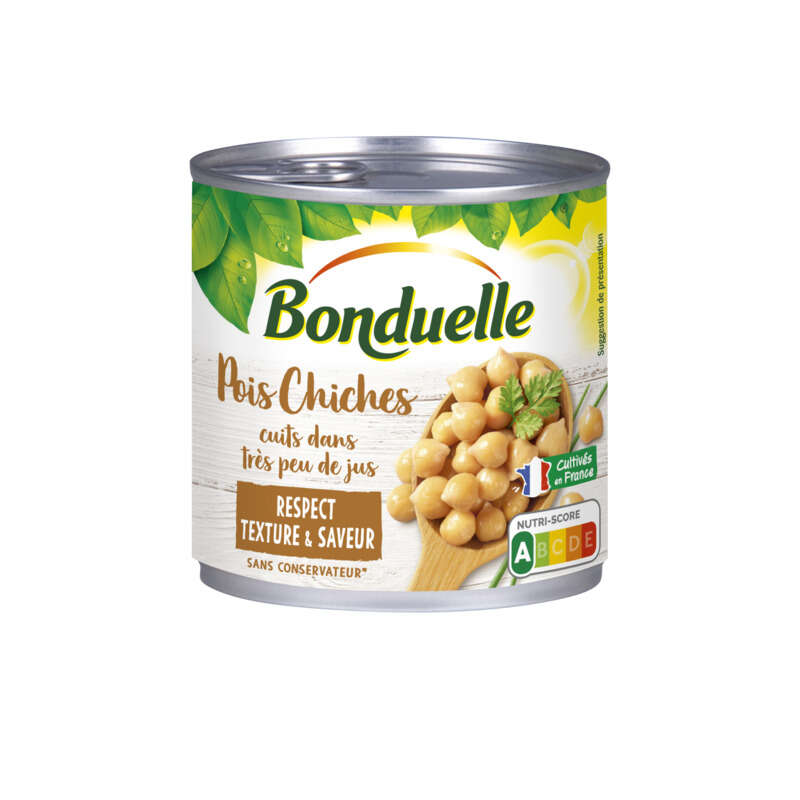 Bonduelle Pois Chiches Cuits Dans Très Peu De Jus 265g Bonduelle Pois Chiches Cuits Dans Très Peu De Jus 265g